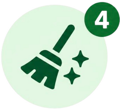 Schritt 4: Besenreine Übergabe